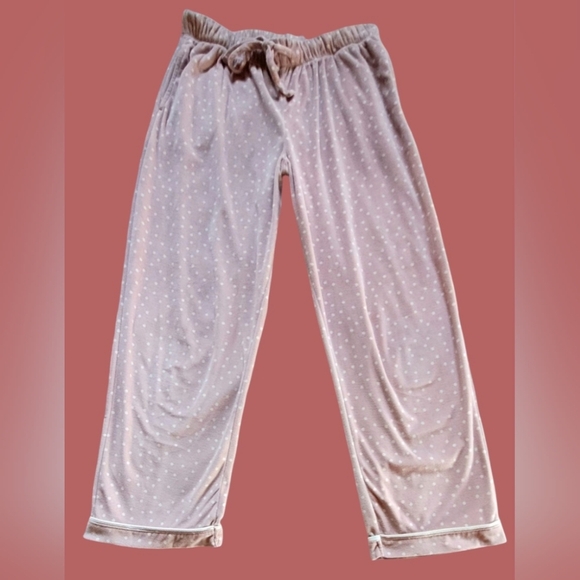 ANNE KLEIN WOMEN'S "I LOVE LUCY" PINK W/WHITE POLKA DOT PAJAMA SET SZ MED - Picture 4 of 9